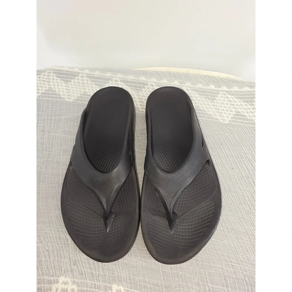 OOFOS OOriginal Recovery Sandals Black Men 11 Women 13 EU 44 Flip Flops